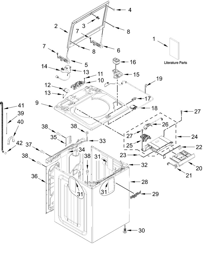 Diagram for WTW5100HW5,WTW5100HC5