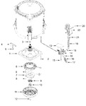 Diagram for Gearcase, Motor And Pump Parts