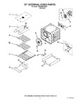 Diagram for 10 - 18`` Internal Oven Parts