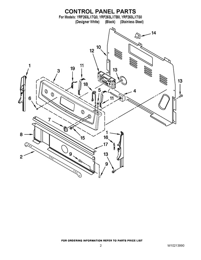 Diagram for YRF263LXTS0