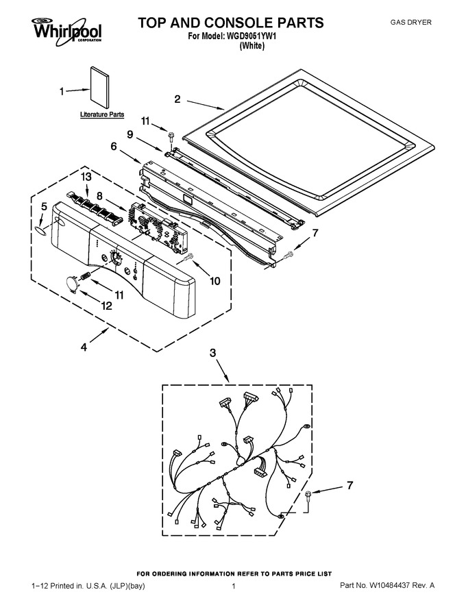 Diagram for WGD9051YW1