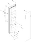 Diagram for Freezer Door Parts