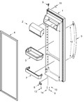 Diagram for Refrigerator Door Parts