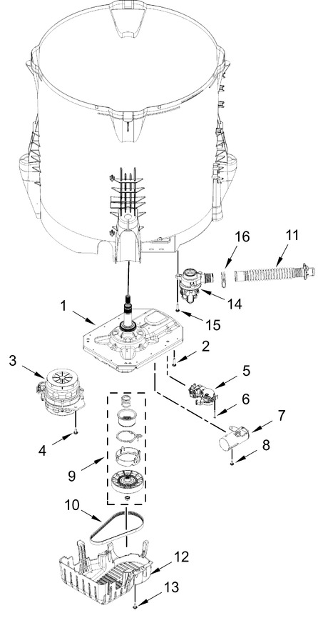 Diagram for WTW4105SW0