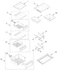 Diagram for Refrigerator Shelf Parts