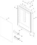 Diagram for Refrigerator Door Parts