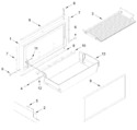 Diagram for Freezer Door And Basket Parts