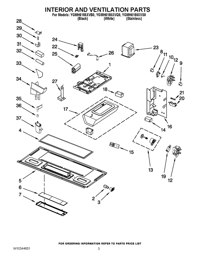 Diagram for YGMH6185XVB0