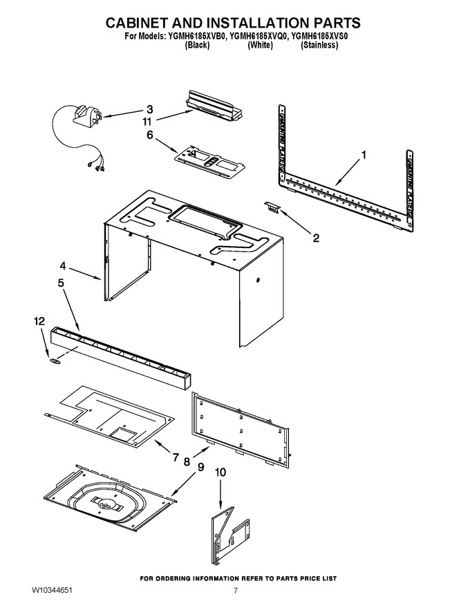 Diagram for YGMH6185XVB0
