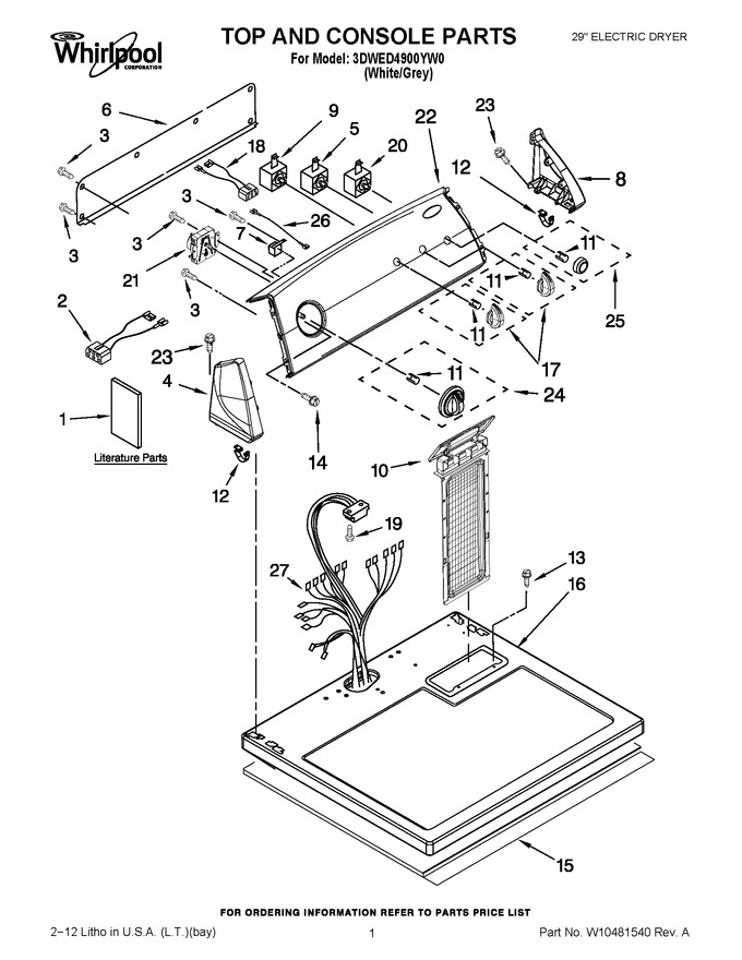 Diagram for 3DWED4900YW0
