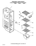 Diagram for 04 - Freezer Liner Parts