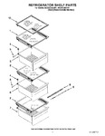 Diagram for 03 - Refrigerator Shelf Parts