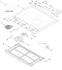 Diagram for Cooktop Parts
