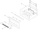 Diagram for Microwave Door Parts