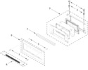 Diagram for Microwave Door Parts