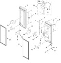 Diagram for Refrigerator Door Parts