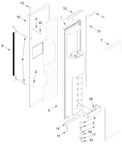 Diagram for Freezer Door Parts