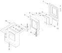 Diagram for Oven Door Parts (18 In)