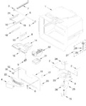 Diagram for Freezer Liner And Icemaker Parts