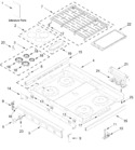 Diagram for Cooktop Parts