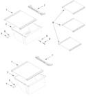 Diagram for Refrigerator Shelf Parts