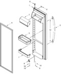 Diagram for Refrigerator Door Parts