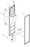 Diagram for Freezer Door Parts