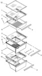 Diagram for Refrigerator Shelf Parts