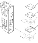Diagram for Freezer Liner Parts