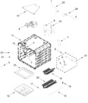 Diagram for Oven Parts (30 In)