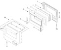 Diagram for Oven Door Parts (30 In)