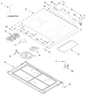 Diagram for Cooktop Parts