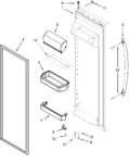 Diagram for Refrigerator Door Parts