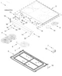 Diagram for Cooktop Parts