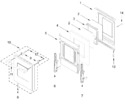 Diagram for 18-in Oven Door Parts