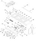 Diagram for Cooktop, Burner, And Griddle Parts