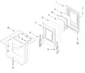 Diagram for Oven Door Parts (18 In)