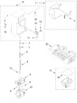 Diagram for Motor And Ice Container Parts