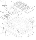 Diagram for Cooktop Parts