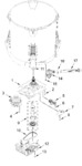 Diagram for Gearcase, Motor And Pump Parts