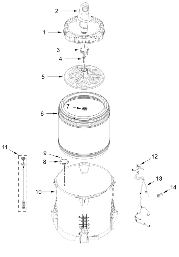 Diagram for WTW5057LW0