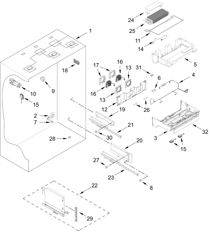 Diagram for KBFN536SBE00