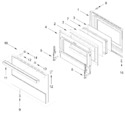 Diagram for Oven Door Parts (30 In)