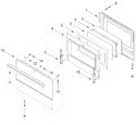 Diagram for Oven Door Parts