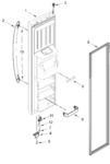 Diagram for Freezer Door Parts