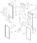 Diagram for Refrigerator Door Parts