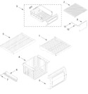 Diagram for Freezer Shelf Parts
