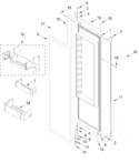 Diagram for Refrigerator Door Parts