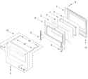 Diagram for 30-in Oven Door Parts