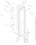 Diagram for Freezer Door Parts